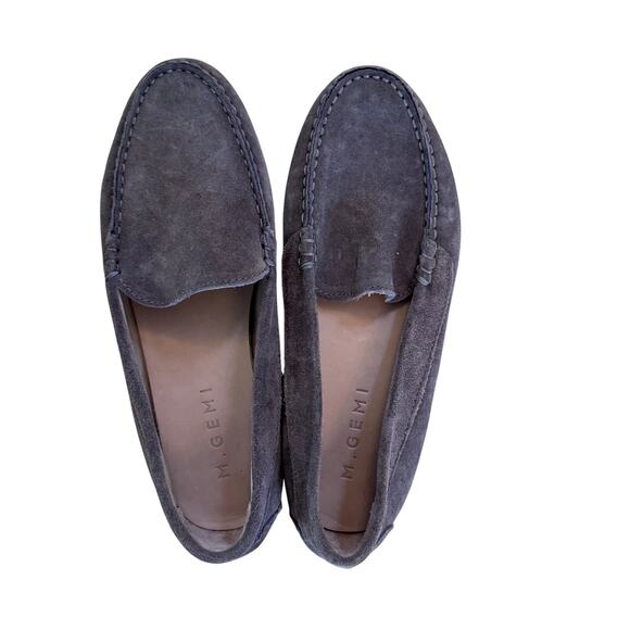 M. Gemi The Felize Brown Gray Suede Driving Loafers Size 37 US 6.5 - Picture 2 of 5